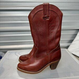 Dexter Brown Heeled Boots